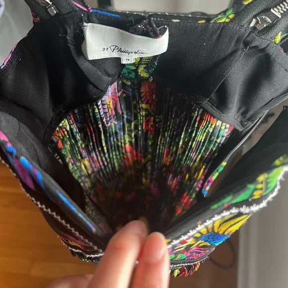 3.1 Phillip Lim floral colorful plisse dress - Picture 14 of 16